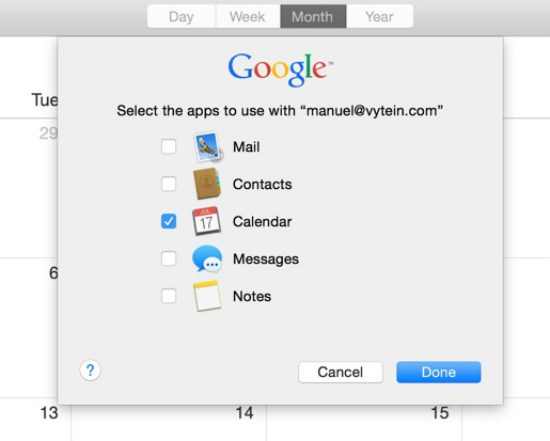 Google calendar app for macbook pro
